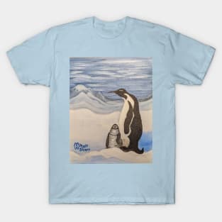 Penguin with chick T-Shirt